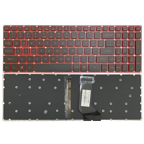 HSSDTECH US �L�[�{�[�h �ԕ��� �o�b�N���C�g�t�� ACER �p Nitro 5 AN515-31 AN515-41 AN515-42 AN515-51 AN515-52 AN515-53 US Keyboard Backlight