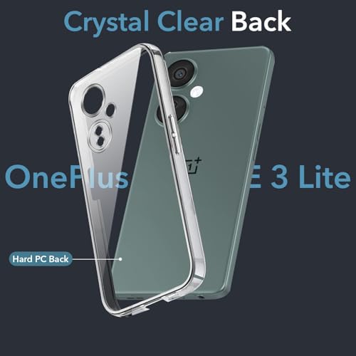 Image of DIZORO Compatible with Oneplus nord Ce3 Lite 5G Back Cover Case Clear,[ Anti Yellow ][Military Grade Protection] Hard PC Back Cover Transparent