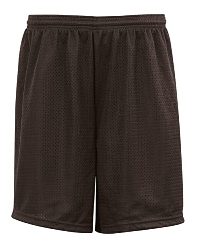 Badger Pro Mesh Youth 6'' Inseam Shorts M Brown