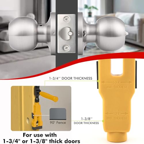 Kit d'installation de loquet de porte avec accessoires de séparation ergonomiques