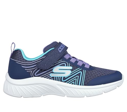 Image of Skechers Girls' Microspec Swirl Sweet | Casual, Lightweight, Machine Washable, Cushioned Insole
