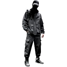 Men's Jacket, Cargo Pants, Large Size, Long Sleeve, Hooded, Mountain Hoodie, Long Pants, Top and Bottom Set, Waterproof, Loose, Harajuku Style, Street Style, Stylish, Spring and Autumn