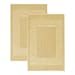 Superior Hotel & Spa Quality Bath Mat Set of 2, Made of 100% Premium Long-Staple Combed Cotton, Durable and Washable Bathroom Mat 2-Pack - Canary, 22" x 35" each