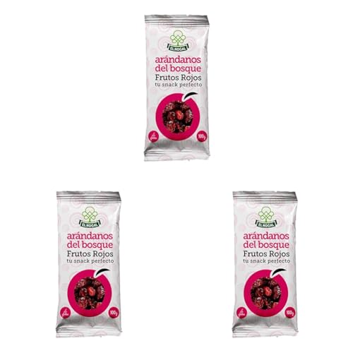 EL NOGAL Frutos Secos Arándanos del Bosque Bolsa, 100 G (Paquete de 3)