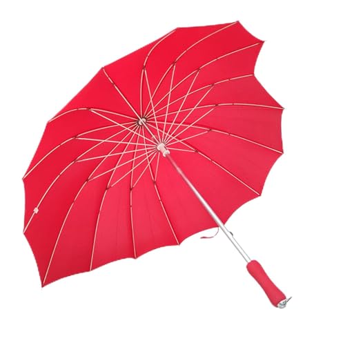 Kalttoy Elegante acessório de casamento criativo em forma de coração amor guarda-chuva adorno adulto noiva presente acessório acessório para banquetes de hotel reuniões, Grande
