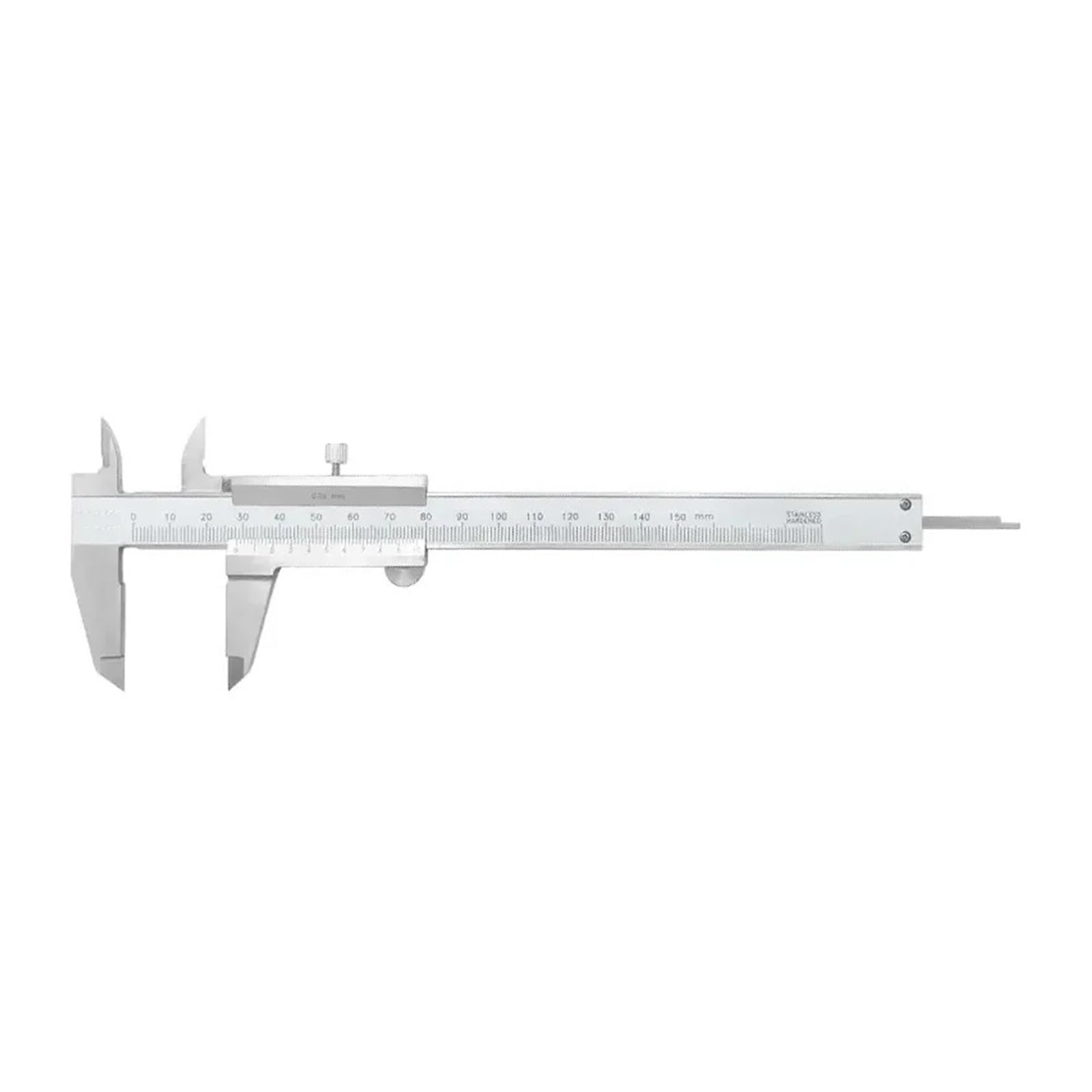Mikrometr cyfrowy, Narzędzie pomiarowe suwmiarki z noniuszem 0-150mm 0.02mm precyzyjne suwmiarka cyfrowa ze stali nierdzewnej śrubą zabezpieczającą