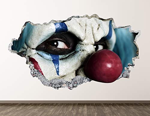 Vinilo decorativo 3D para niños con payaso circense