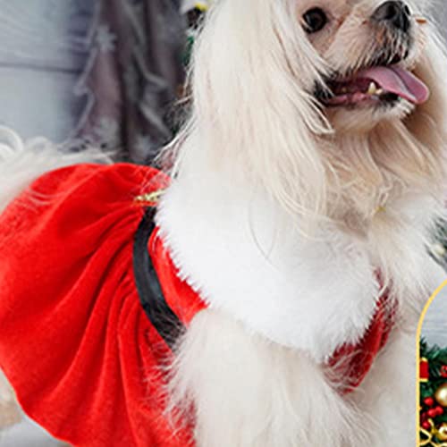 Papai Noel para cão pequeno - Trajes Natal para animais estimação | Roupas engraçadas cosplay para a