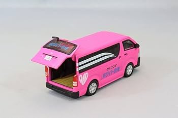 カスタムトレーラー ミニカー　 ピンクバン搭載 Amazon | ☆ Era CAR 1/64 SP105 トヨタ ハイエース (White Express