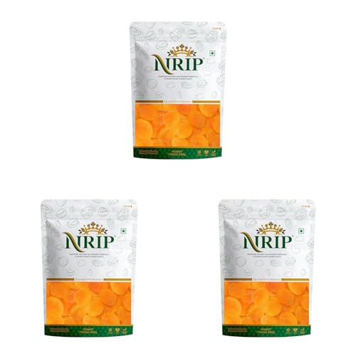Image of NRIP Dried Premium Turkish Apricot 200g|Healthy Snacks, Dry Fruits|Exotics Apricots Dry Fruits, Seedless Apricots, Jardalu | Naturally Source (Pack of 3)