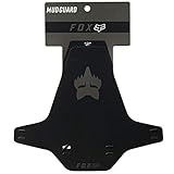 FOX Racing Front Mountain Bike Mudguard - Black/Logo/MTB Mud Fender Guard Face Shield Fork Wheel Mount Trail Enduro Cycling Part Cycle Ride Muck Rain Spray Dirt Downhill Riding Board Accessories