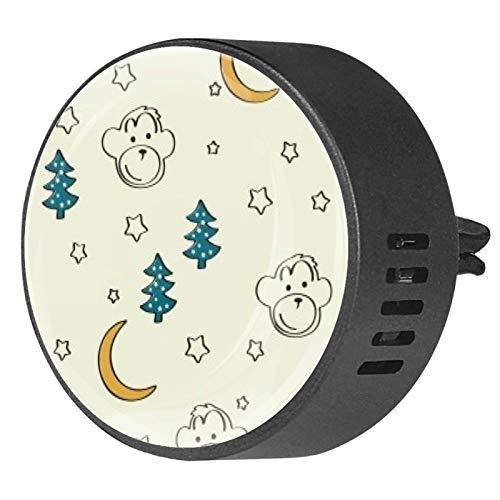 BestIdeas Auto-Lufterfrischer mit Affen-Motiv, Orchideen-Duft,...