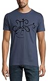 Photo Gallery gemini horoscope astrology art crew neck cotton t-shirt uomo denim, denim, m Photo Gallery gemini horoscope astrology art crew neck cotton t-shirt uomo denim, denim, m