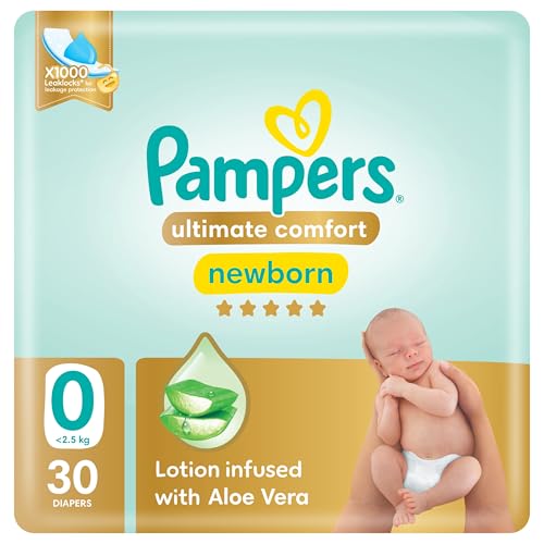 Pampers Ultimate Comfort Premium Taped Diapers <2.5kg Size 0 CP 30 Count