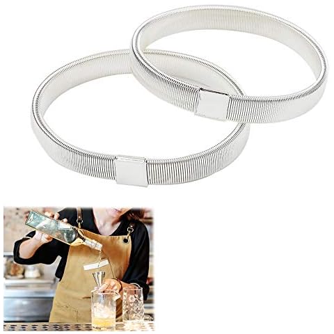 CHENGZI 1 Paar Anti-Rutsch Hemdärmel Metall Armbänder Stretch Elastische Armbänder Armband Ärmelhalter Cover