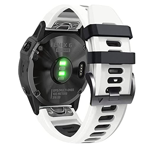 Correa de silicona de 26mm para Garmin Fenix 3 HR que evita rozaduras por sudor 3