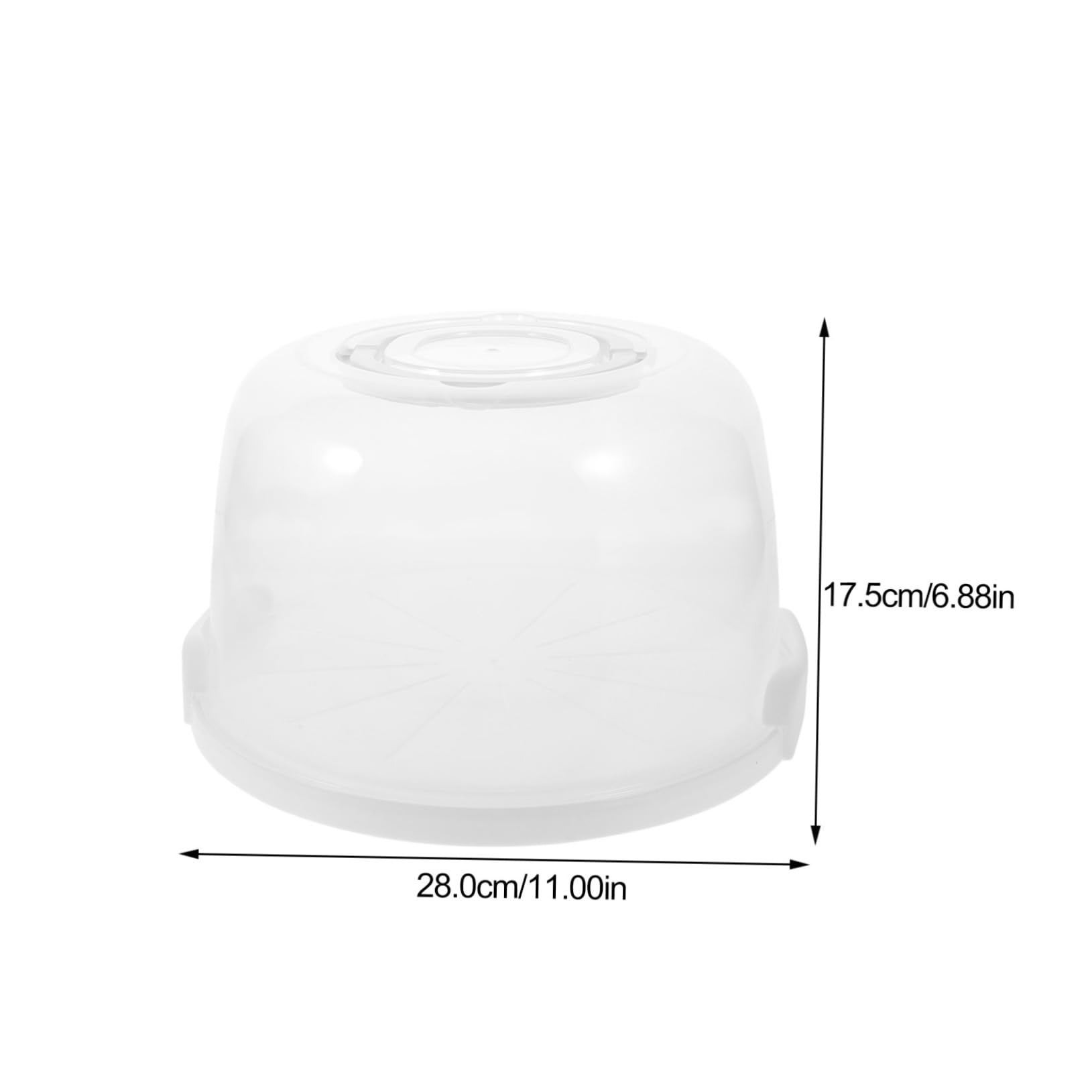 PRETYZOOM Lidded Decorative Cake Box with Handle Reusable Portable Birthday Cake Carrier for Party Display Easy to Clean Lightweight Material Secure Fasteners