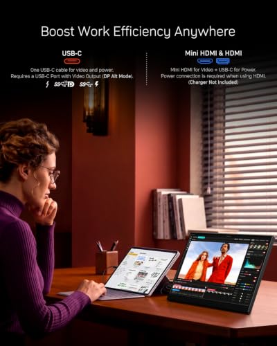Yxk Portable Monitor 16 inch 1200P 144Hz IPS HDR Ultra-Slim Gaming Monitor - image 6