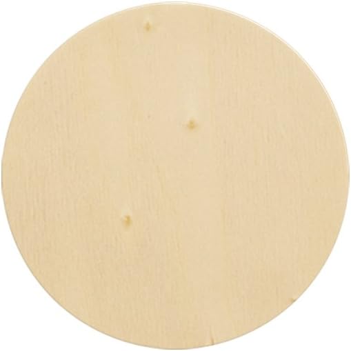 Natural Unfinished Round Wood Circle Cutout 3 Inch - Bag of 25