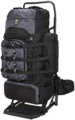 TIDEWE Hunting Backpack 5500cu with Frame and Rain Cover for Bow/Rifle/Pistol