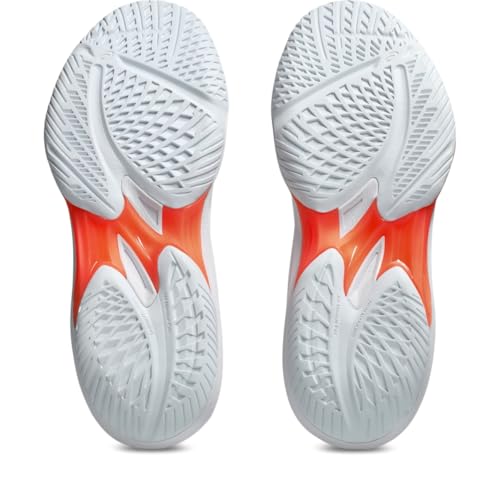 ASICS Women's Sky Elite FlyteFoam Mid Top 3 Volleyball Shoes, 8, White/Vivid Coral - image 7