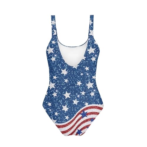 Image of One Piece Bathing Suit for Girl Kids Cute Beach Sport Swimwear U Back Scoop Neck Summer Swimming Pool Beachwear