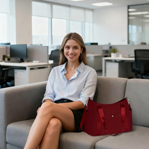 Image of Geestock Tote Bag for Women, Lightweight Large Work Tote Bag, Nurse Handbag Multi-pocket Shoulder Crossbody Tote Bags