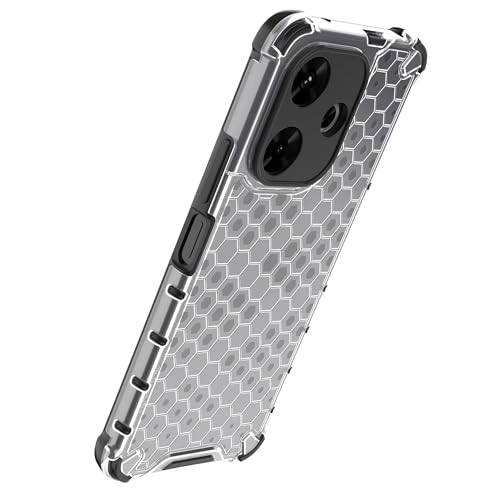 Image of Glasgow Back Case Cover Compatible with [ Poco M6 Plus 5G / Redmi 13 5G ] (Stylish Design) - Transparent
