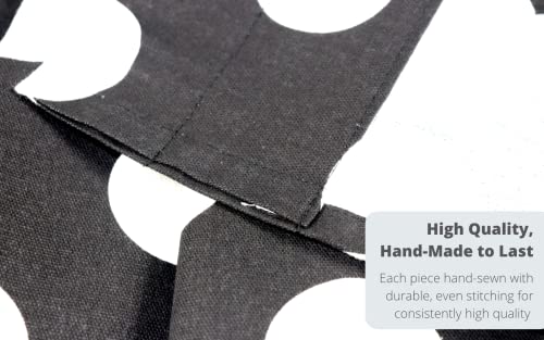 Crabtree Collection Valances For Windows Kitchen Curtains Classic Black Polka Dot Window Treatments Country Home Window Valance Curtains (16X60) #TOP2