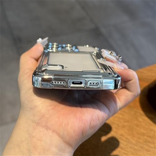 Étui en silicone avec porte-carte argent pour iPhone 14 Plus et gamme Pro Max