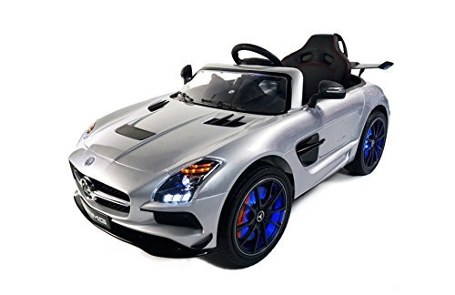 BC Babycoches-Coche electrico 12 V para niños Mercedes SLS, Full Audio, Asiento Polipiel Regulable,...