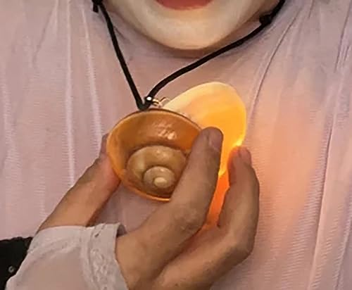 Sea Snail Shell Cosplay Costume Necklace Natural Conch Shell Glowing Necklace3