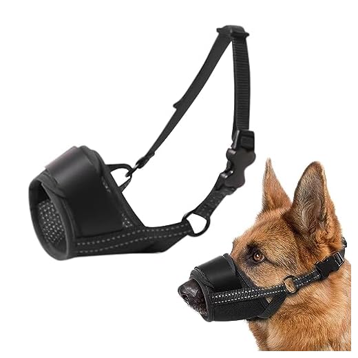 Focinheiras para cães de raças grandes,Focinheiras protetoras para cães grandes | A focinheira de boca para animais de estimação permite ofegar e beber, focinheiras confortáveis para cães com Pinnkl