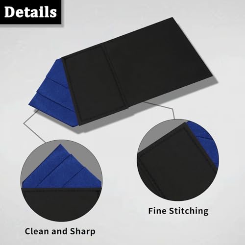 Image of Mens Pre-Folded Pocket Squares on Card Pocket Handkerchief for Suit Accessories