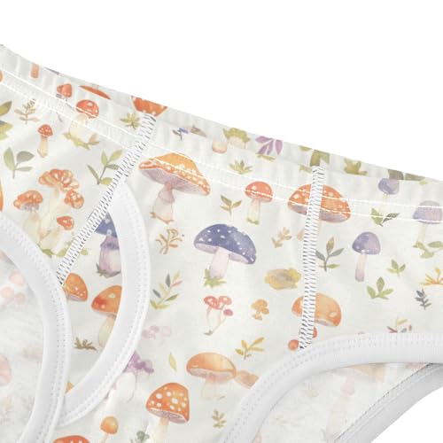 KLL Seamless Woodland Mushroom Flowers Boys Toddler Soft Underwear Cute Children Panties4