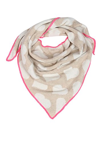 Zwillingsherz Dreieckstuch Stola Schal aus Kaschmir und Wolle für Kids Mädchen Jungen Kinder - Hochwertiges Cashmere Halstuch im Herz Print Muster - Multifunktionstuch für Sommer Herbst Winter Cover