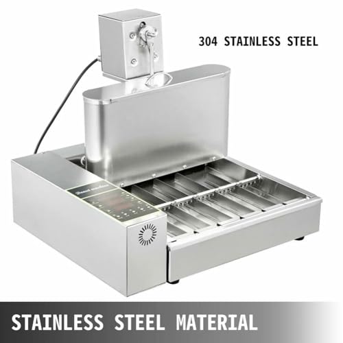 Máquina Eléctrica para Hacer Gofres Y Donas, Alta Eficiencia, 1750 Unidades/Hora, Panel De Control Inteligente, Ideal para Comida Callejera Y Refrigerios.