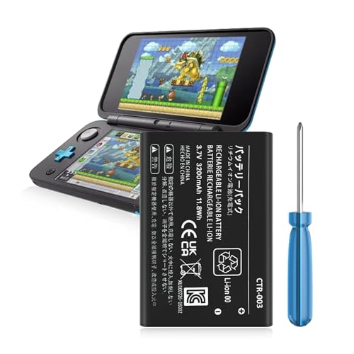 CTR 003   Batería de repuesto para Nintendo 2015 Old 3DS 2DS NEW2DSLL (3200 mAh, no compatible con New 3DS, 3DS XL)