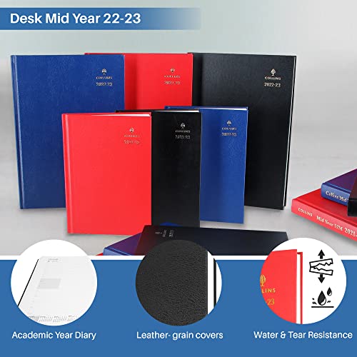 Collins Standard Desk A4 Week To View Mid Year (Appts) FSC MIX Academic 2022-23 Diary, Blue (40M.60-2223) - Image 4