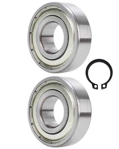 Compatible with Peloton Bike and Bike+ – Belt Tensioner Bearing Replacement Kit – Includes 2 Bearings and 1 Circlip – Fits Belt-Drive Pulley System