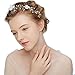 Produktbild hopewey Braut Hochzeit Haarschmuck Haarspangen Perlen Blumen Damen Kristall Strass Perlen Haarekämmen Haarschmuck Hochzeit Handarbeit HWMD216