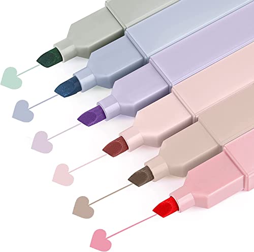 Textmarker, Textmarker Marker Stifte Pastell Set, Textmarker In Augenschutz-Farben füR Den Augenschutz füR Schulen, BüRos, Studenten 6 Farben Cover