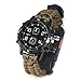 WTYU Montre Militaire Tactique, Montre de Survie d'urgence, Surveillance de thermomètre de la Boussole de Survie de la foutdoor de Survie, Montre de Sport en Nylon de cor A