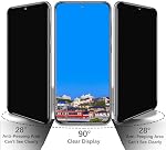 2 pièces de protecteur d'écran de confidentialité pour Samsung Galaxy S22, Galaxy S23, verre trempé anti-espion, compatible avec l'empreinte digitale, anti-rayures, sans bulles
