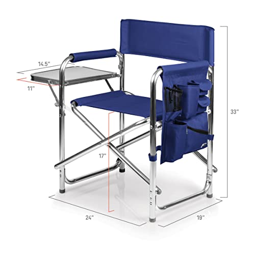 Image of Picnic TIME NFL Unisex-Adult NFL Sports Chair with Side Table, Beach Chair, Camp Chair for Adults