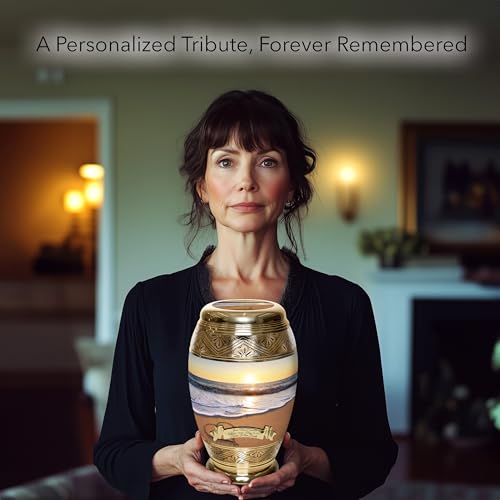 Endless Summer Cremation Urn for Ashes Adult Male - Personalized Urn for Ashes for Women Decorative Urns - Beautiful Handcrafted Sunset Urns for Human