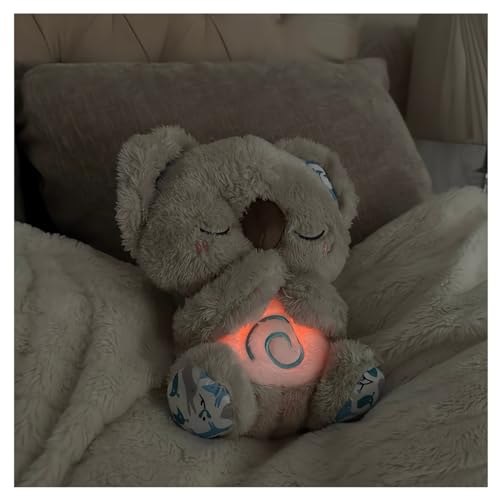 Image of The Relief Koala Sleeping Plush Breathing, Koala Breathing Stuffed Animal Evoraco Soothing Evora Anxiety Relief Koalas Calm Sleeping Buddy Mush Plush with Heartbeat (1PC)