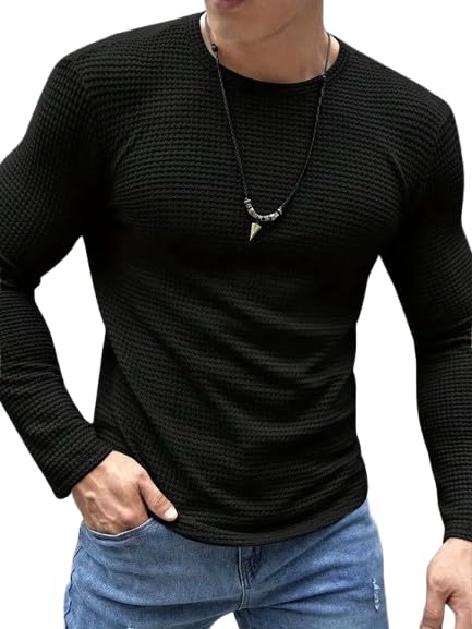 Men's Stripped Full Sleeve Polycotton Tshirt| Comfortable, Breathable, Lightweight & Stylish-image-11
