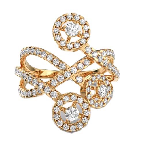 Bague moissanite fait main en argent 925 plaqué or, bijou luxe pour femme