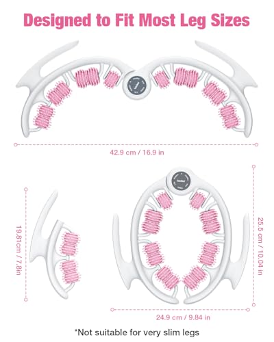 bedee Manuelles Anti-Cellulite Massagegerät - Abnehmbare Massageköpfe und Rollen zum Anheben, Straffen und Glätten der Haut, Oberschenkel und Gesäß, Rosa